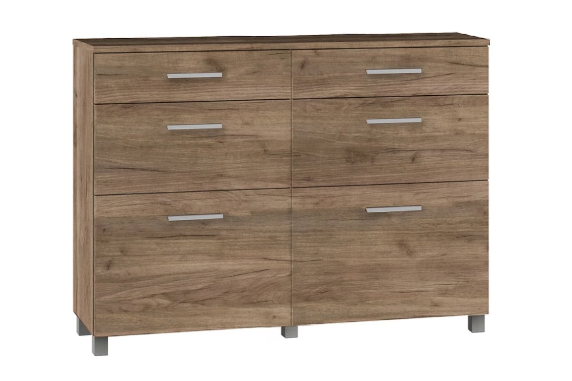 Předsíňová sestava Keri 1 Komoda z zásuvkami do předsíně Keri 19- Dub craft tabacco K004 PW