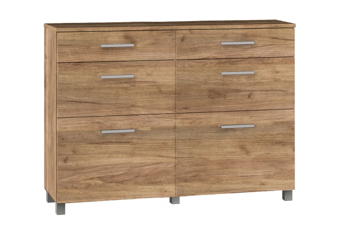 Předsíňová sestava Keri 1 Komoda z zásuvkami do předsíně Keri 19- Dub craft Žlutý K003PW 