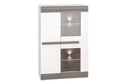 Set Tonemo 1 - pin zăpadă/ new grey Complet mobilier pentru camera de zi Blanco 1 - pin sniezna / new grey - 6 elementow