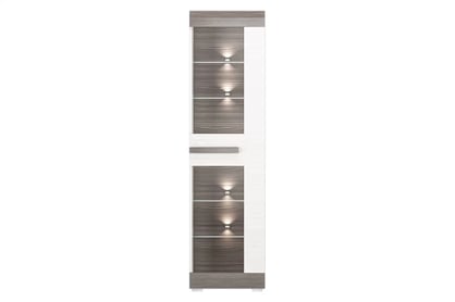 Set Tonemo 1 - pin zăpadă/ new grey Complet mobilier pentru camera de zi Blanco 1 - pin sniezna / new grey - 6 elementow