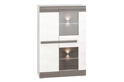 Set Tonemo 7 - pin zăpadă / gri Complet mobilier pentru camera de zi Blanco 7 - pin sniezna / new grey - 6 elementow