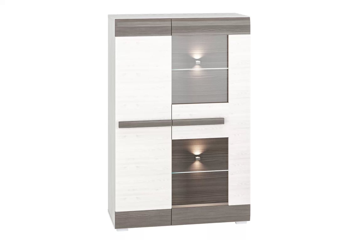 Set Tonemo 7 - pin zăpadă / gri Complet mobilier pentru camera de zi Blanco 7 - pin sniezna / new grey - 6 elementow
