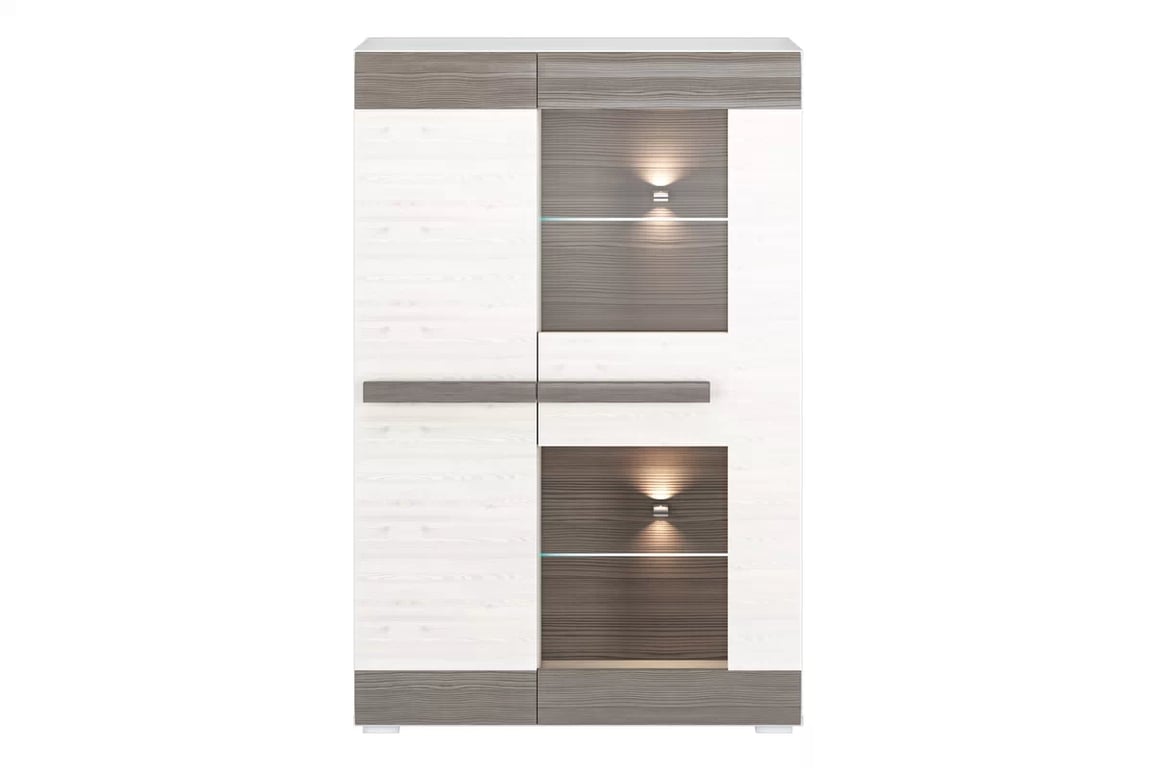Set Tonemo 7 - pin zăpadă / gri Complet mobilier pentru camera de zi Blanco 7 - pin sniezna / new grey - 6 elementow