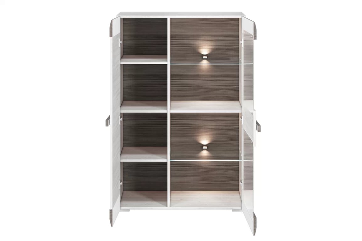 Set Tonemo 7 - pin zăpadă / gri Complet mobilier pentru camera de zi Blanco 7 - pin sniezna / new grey - 6 elementow
