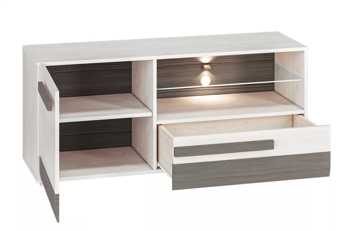 Set Tonemo 7 - pin zăpadă / gri Complet mobilier pentru camera de zi Blanco 7 - pin sniezna / new grey - 6 elementow