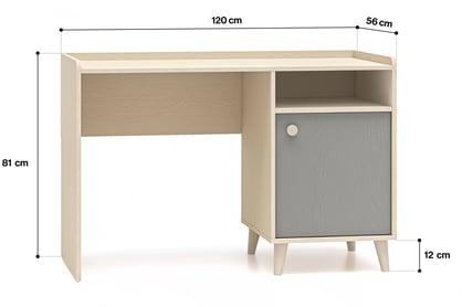 Marla gyerekbútor szett - sivatagi homok / szürke palládium Készlet bútorok dzieciecych Marla - piasek pustyni / szürke pallad