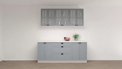 Komplet nábytku kuchynského Linea 200cm - šedý grey