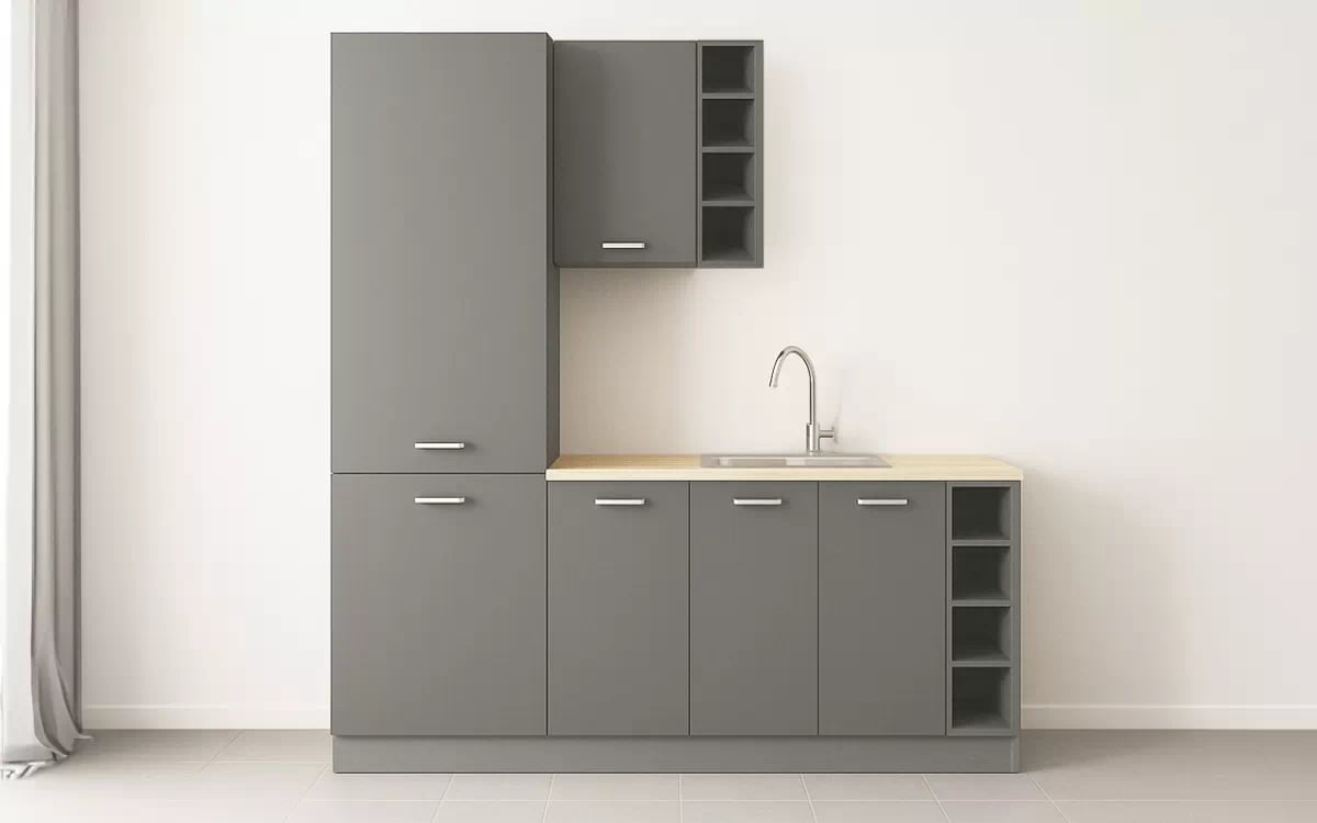 Complet mobilier kuchennych Prado 195cm - gri lucios Complet mobilier kuchennych Prado 195cm - gri lucios