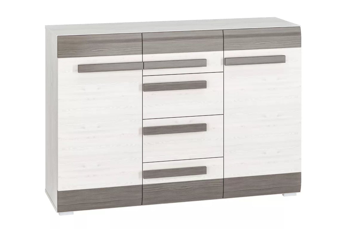 Set Tonemo 4 - pin zăpadă / new grey Complet mobilier mlodziezowych Blanco 4 - pin sniezna / new grey - 6 elementow