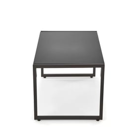 SHARK kerti garnitúra (kanapé + 2x fotel + dohányzóasztal) - fekete / cappuccino Komplet nábytku ogrodowych shark - Fekete / cappuccino