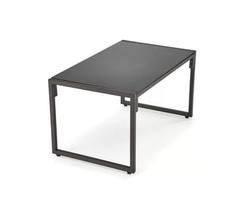 SHARK kerti garnitúra (kanapé + 2x fotel + dohányzóasztal) - fekete / cappuccino Komplet nábytku ogrodowych shark - Fekete / cappuccino