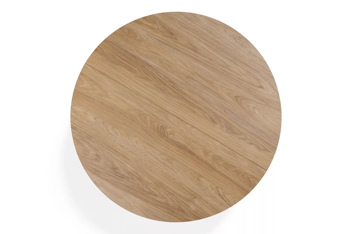 Cedrus Linear étkezőasztal 95/150 cm + 4 Nerevio szék - hikora tölgy / szürke Készlet stol rozkladany Cedrus Linear 95/150 cm + 4 krzesla Nerevio - dab hikora / szürke