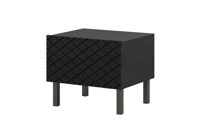 Scalia II 50 1SZ éjjeliszekrény szett 2 db - fekete matt / fekete lábak Scalia II 50 1SZ éjjeliszekrény szett 2 db - Fekete matt / fekete lábak