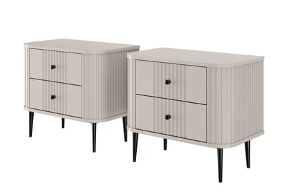Set noptiere Vesper 56 cm - cașmir / picioare negre