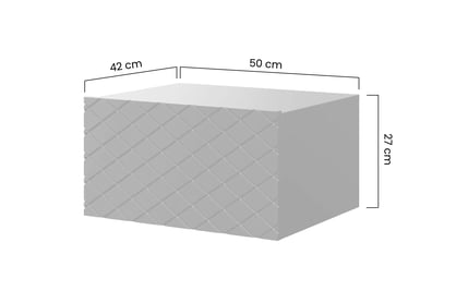 Komplet Noční stolek závěsná Scalia 50 1SZ 2 ks - černá mat - Konec série Komplet Noční stolek závěsná Scalia 50 1SZ 2 ks - černá mat