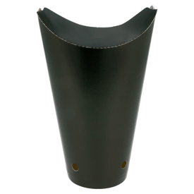 Becher für gebratenes mit verschluss schwarz 8.5x18 cm