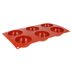 Förmchen halbkugel ø 7x3,5 cm rot 17.5x30 cm