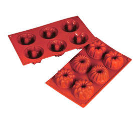 Förmchen briochette ø 7,5x4 cm rot 17.5x30 cm