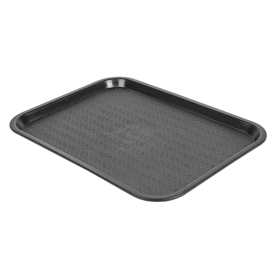 Tablett für fast food schwarz 30.4x41.4x1.8 cm