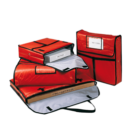 Pizza transport-tasche 46 cm rot 49x48.5x13 cm