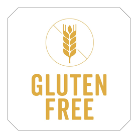 1000 st. etiketten selbstklebend gluten free weiss 2.5x2.5 cm