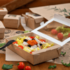 Box mit sichtfenster natur 19.8x14x4.8 cm