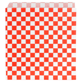 Fettabweisendes papier 2-seitig offen fast food weiss 16x16.5 cm