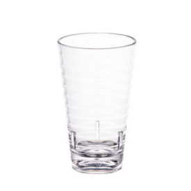 Wellen gläser transparent ø 8.1/5.8x13.7 cm