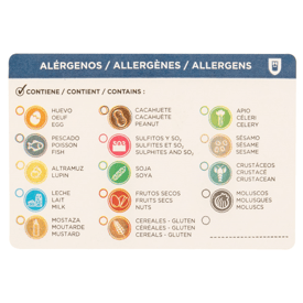 Klebeetiketten allergene - 7.5x5 cm