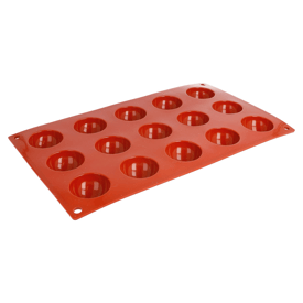 Förmchen halbkugel ø 4x2 cm rot 17.5x30 cm