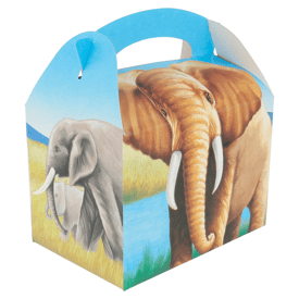 Schachteln für kindermenü elefanten vierfarbendruck 15.50x10.50x17.50 cm