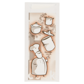 Bestecktaschen + serviette weiss 8.5x19.5 cm