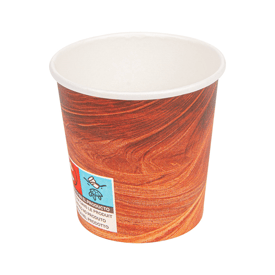 Becher warmegetränke 1 wand braun ø6.2/4.5x6 cm