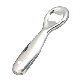 Klassischer flaschenöffner silberfarben 13.5 cm