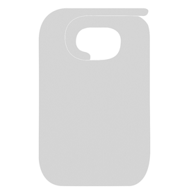 Lätzchen erwachsene weiss 36x60 cm