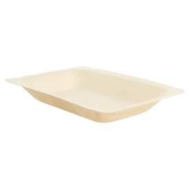Tabletts rechteckig natur 19.5x14x3 cm