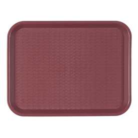 Tablett für fast food bordeaux 27.5x35.5x2 cm