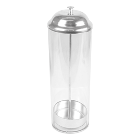 
strohspender transparent 9x27 cm