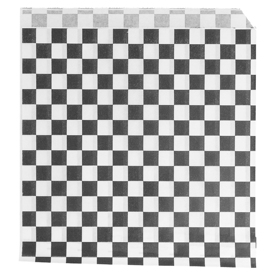 Fettabweisendes papier 2-seitig offen fast food weiss 16x16.5 cm