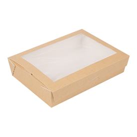 Box mit sichtfenster natur 19.8x14x4.8 cm