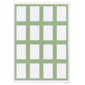 100 blätter rechteckige etiketten weiss 4.5x6.5 cm