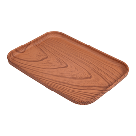 Tablett für fast food ähnliches holz 17x23.9x1.6 cm