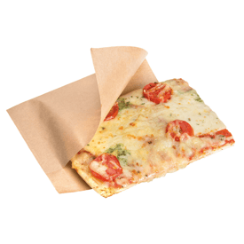 Fettabweisendes papier 2-seitig offen natur 15x13/10 cm