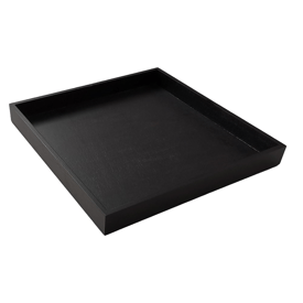 Tablett schwarz 28x28x3 cm