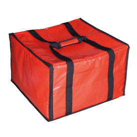 Transporttaschen 6 pizzakartons rot 40x34x25.5 cm