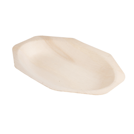 Tabletts achteckig natur 20x13x2.5 cm