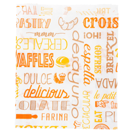 Tüten croissants weiss 12+5x14 cm