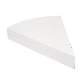 Dreieckige pizzaschachtel weiss 18x23x3 cm