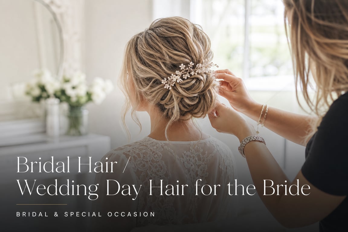 Bridal Hair / Wedding Day Hair for the Bride