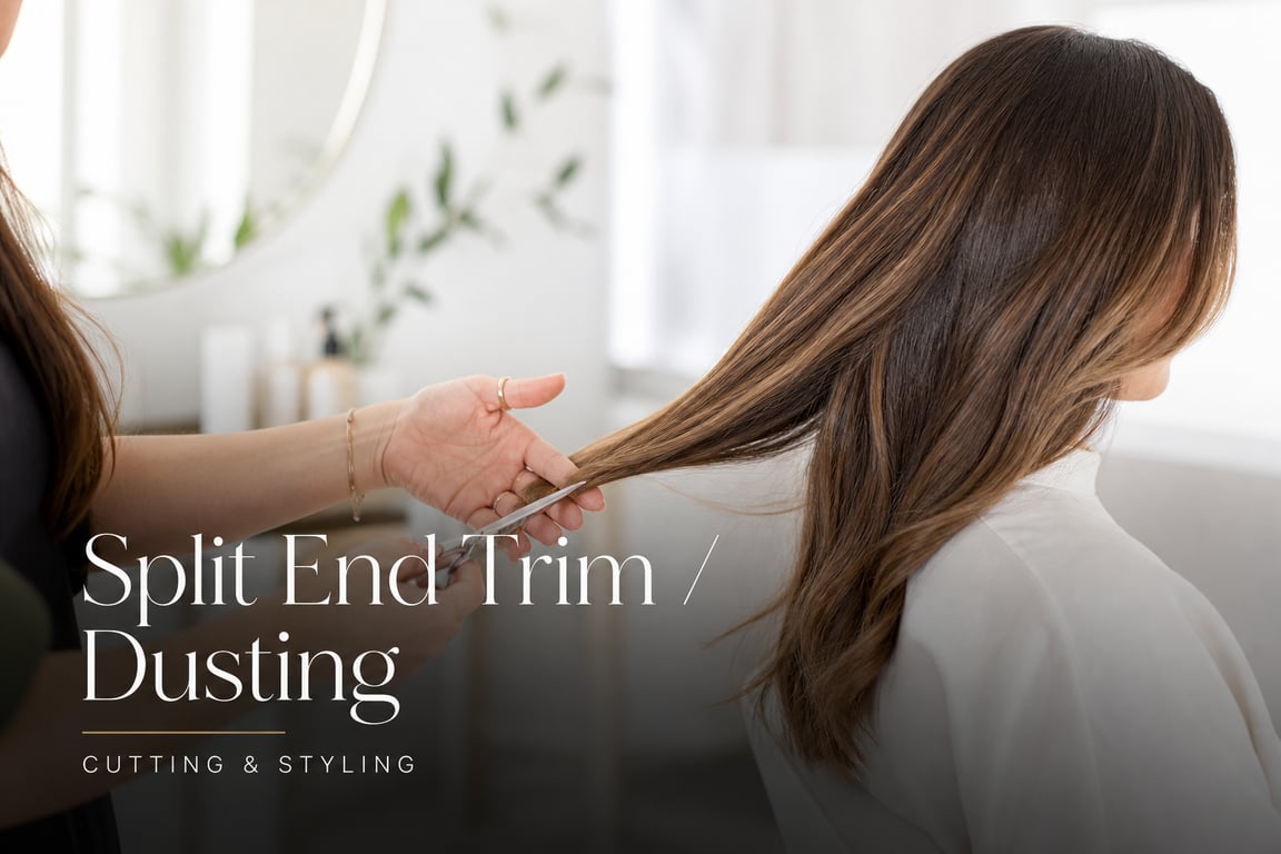 Split End Trim / Dusting at Charity Blake